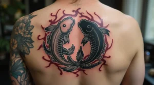 yin yang koi fish tattoo