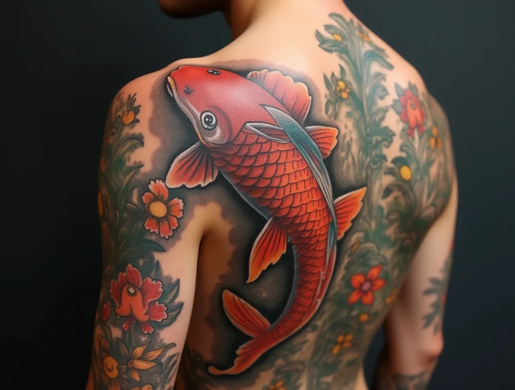 Koi fish tattoo