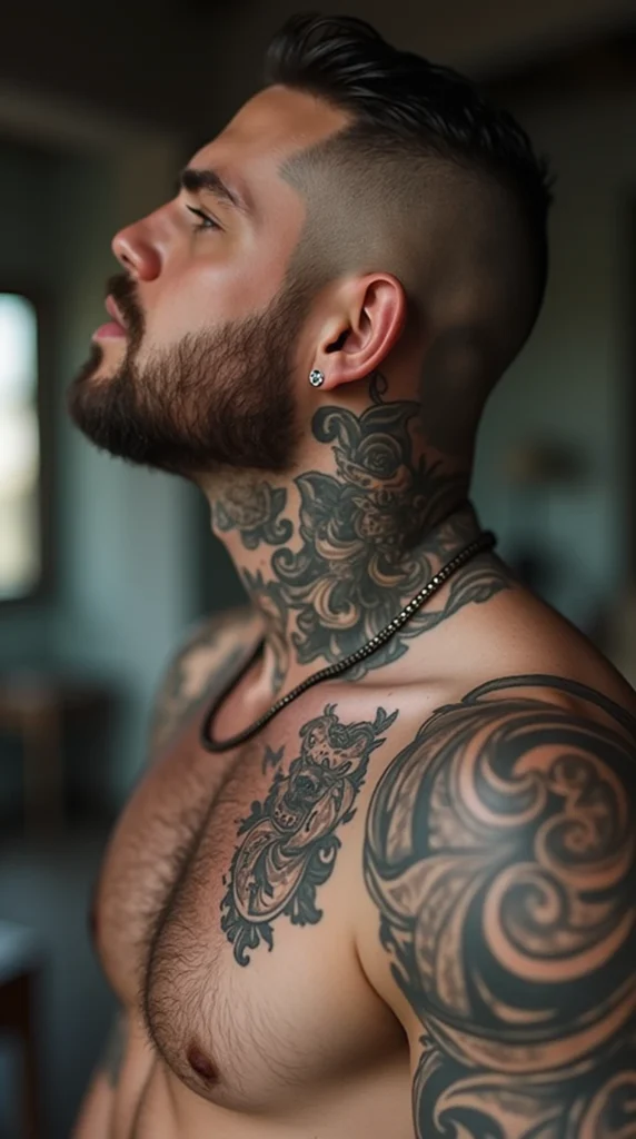 Throat Tattoos for Men