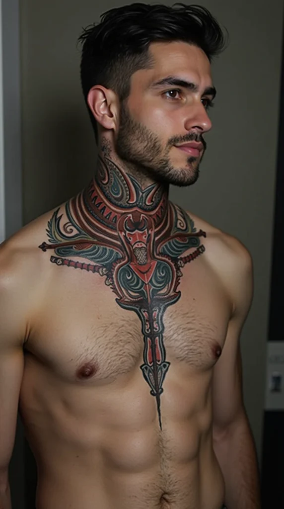 Throat Tattoos for Men