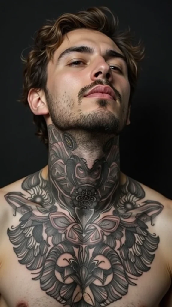 Throat Tattoos for Men