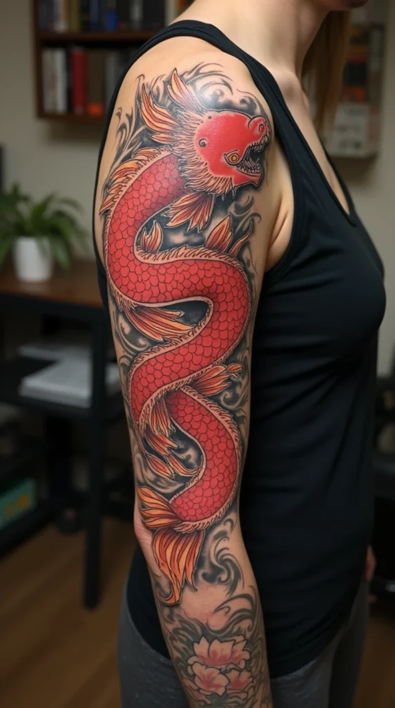 Koi Dragon Tattoo Meaning