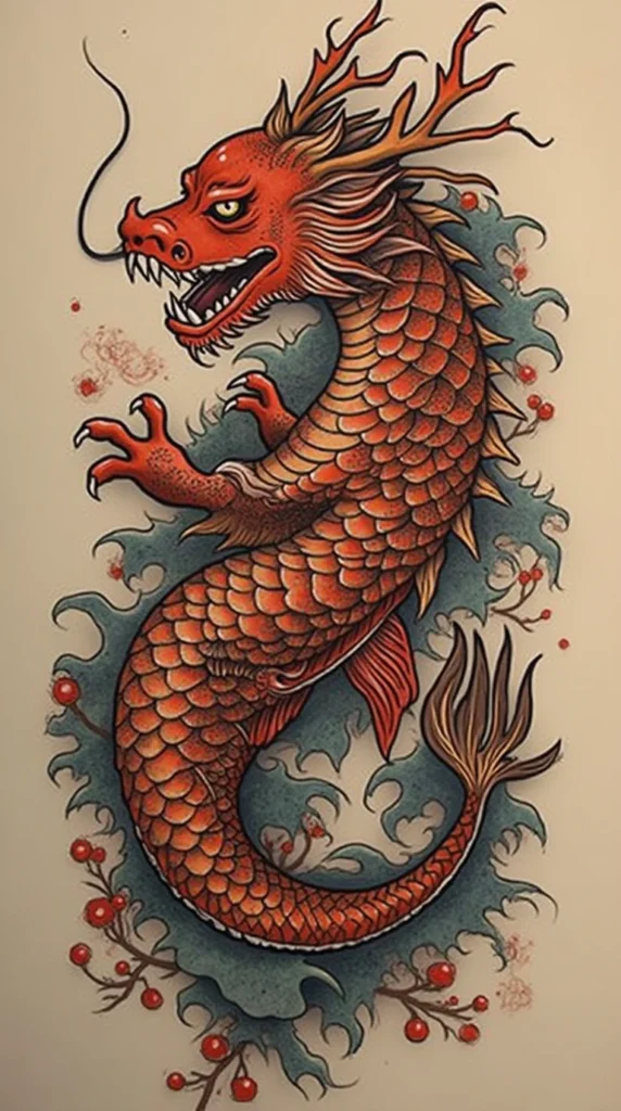 Koi Dragon Tattoo Meaning